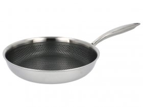 SILVERCREST® Premium-Edelstahlpfanne, sehr kratz- und abriebfest, Ø 24 cm