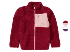 pepperts!® Kinder Mädchen Jacke, aus Lammfellimitat