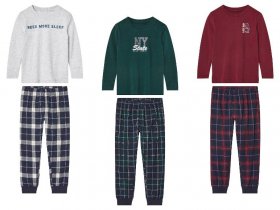 lupilu® Kleinkinder Pyjama, Hose aus weichem, wärmendem Flanell