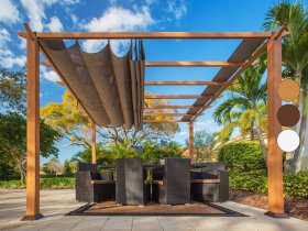 Paragon Outdoor USA Alu Pavillon »Florida/Florenz« mit Sonnensegel