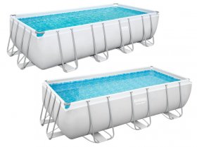 Bestway Power Steel™ Frame Pool Komplett-Set, eckig