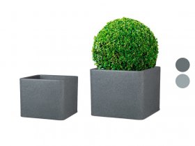 Scheurich Pflanzgefäß »Cube«, Kunststoff, quadratisch, dickwandig