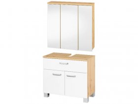 LIVARNO home Badmöbel-Set Palermo, Spiegelschrank + Waschbeckenunterschrank