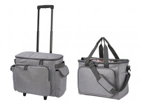 TOPMOVE® Aufbewahrungstasche / Nähmaschinen-Trolley, grau