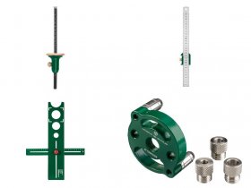 PARKSIDE® Streichmaß / Anschlaglineal / Anschlag- u. Bohrhilfe / Selbstzentrierende Dübelvorrichtung