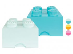 LEGO Aufbewahrungsbox mit 4 Noppen, stapelbar, 2er Set