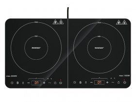 SILVERCREST® KITCHEN TOOLS Doppelinduktionskochplatte, mit Kindersicherung