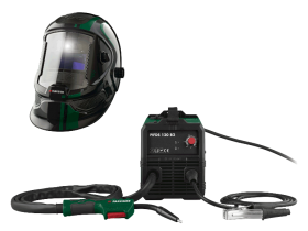 PARKSIDE® Schweißgerät Inverter-Fülldraht »PIFDS 120 B2« + Schweißhelm Automatik mit LED schwarz/grün