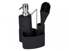 Wenko Wenko Spül-Set »Empire«, 250 ml Fassungsvermögen, mit Spülbürste, Auffangbecken