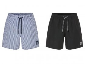 SANSIBAR Herren Badeshorts, mit praktischer Schlüsseltasche