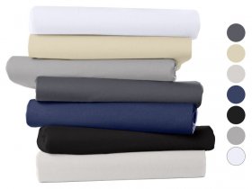 Biberna Biberna Jersey Spannbettlaken, für Matratzentopper, aus Baumwolle und Elasthan, bügelfrei