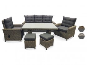 bellavista - Home & Garden® Alu-Luxus Dining-Set »Asti«, 6-teilig