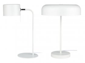 LIVARNO home Tischleuchte, mattweiß, 1-/ 2-flammig