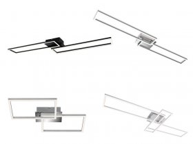 Briloner CCT LED Design Deckenleuchte, Lichttemperatur + Helligkeit regulierbar