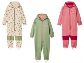 lupilu® Kinder Matsch- und -Buddel-Overall, aus 3-lagigem Softshell-Material