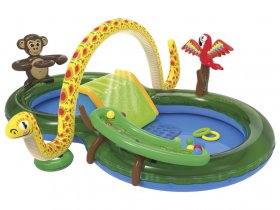 Playtive Kinder Erlebnispool Dschungelwelt, mit Rutsche