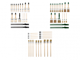 PARKSIDE® Pinsel-Set, 17-teilig, mit Holzgriffen