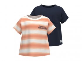 lupilu® Kleinkinder / Kinder T-Shirt, 2 Stück, aus reiner Bio-Baumwolle