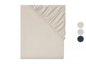 LIVARNO home Flanell-Spannbettlaken, 180-200 x 200 cm