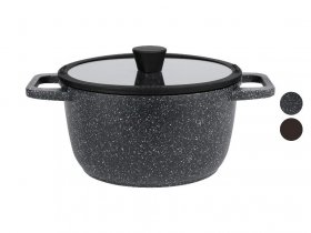 LIVARNO home Aluguss-Kochtopf, mit innerer Literskala, Ø 24 cm