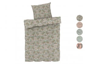 LIVARNO home Mikrofaser-Satin-Bettwäsche, 155 x 220 cm
