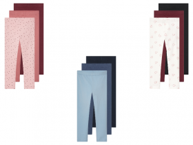 lupilu® Kinder-Leggings, 3 Stück, mit hohem Baumwollanteil