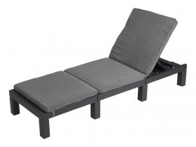 LIVARNO home Geflecht-Sonnenliege, in Rattan-Optik