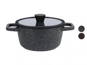 LIVARNO home Aluguss-Kochtopf, mit innerer Literskala, Ø 20 cm
