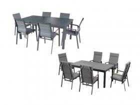 bellavista - Home & Garden® Dining-Set »Boston M/Newport«, 7-teilig, mit Ausziehfunktion