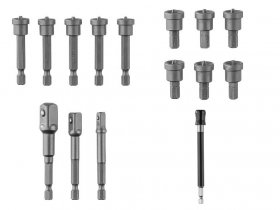 PARKSIDE® Schnellverschluss-Bithalter mit Drehhülse / Vierkantadapter-Set / Trockenbau-Bit-Set