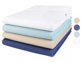 LIVARNO home Jersey-Spannbettlaken, 90-100 x 200 cm