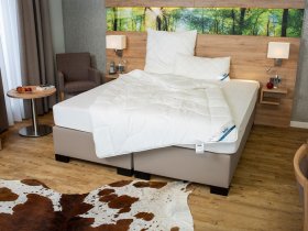 BeCo BeCo Winter-Bettdecke »Proneem«, mit Milbenschutz, 100 % Baumwolle