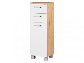 LIVARNO home Seitenschrank »Palermo«, weiß/Korpus Eiche-Artisan