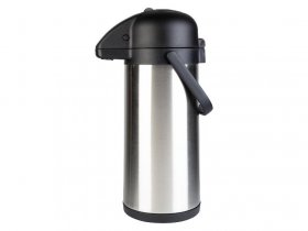 LIVARNO home Edelstahl-Pumpkanne mit doppelwandiger Isolation, 3l