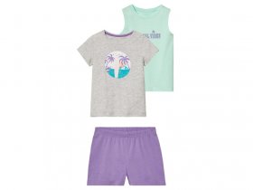 lupilu® Kleinkinder Set, 3-teilig, mit Textildruck
