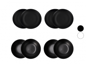 SILVERCREST® Speise-/Suppenteller-Set, 4-teilig