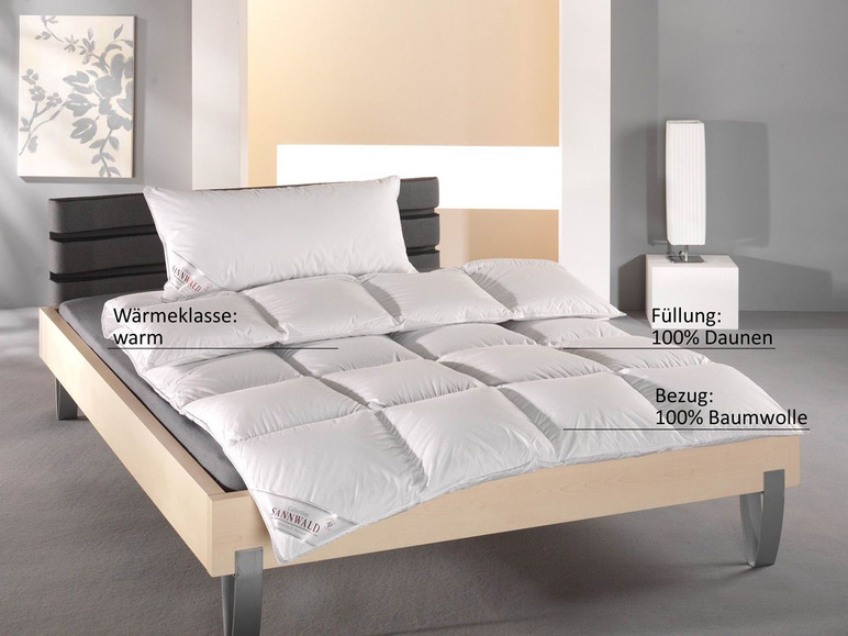 Sannwald Sannwald Premium Daunen-Kassettenbettdecke warm