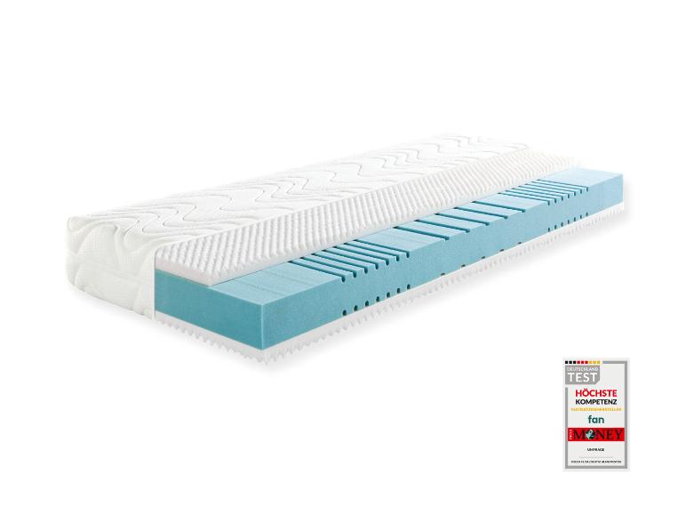 f.a.n. fan 7-Zonen-Kaltschaummatratze, mit Noppenschaumauflage, 23 cm Höhe