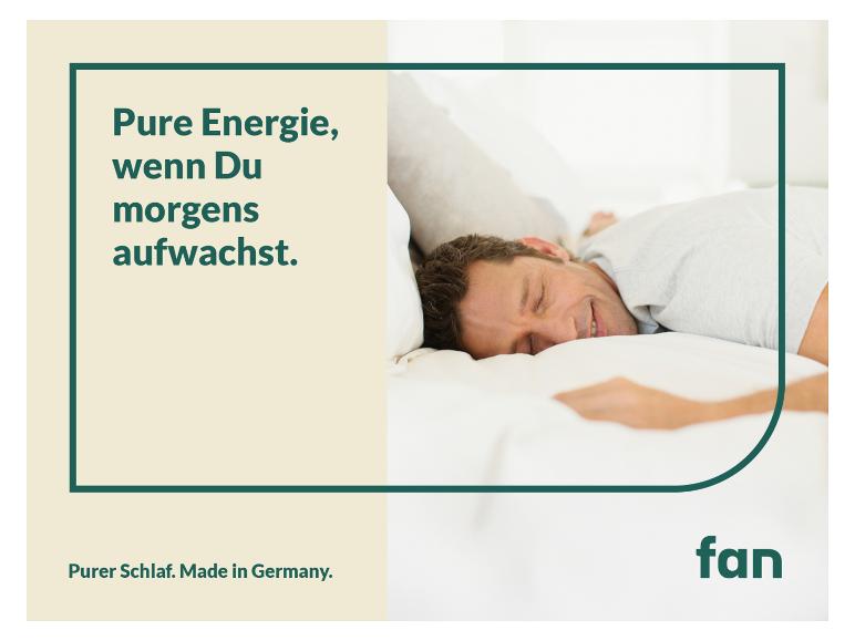 f.a.n. fan 7-Zonen-Kaltschaummatratze, mit Noppenschaumauflage, 23 cm Höhe