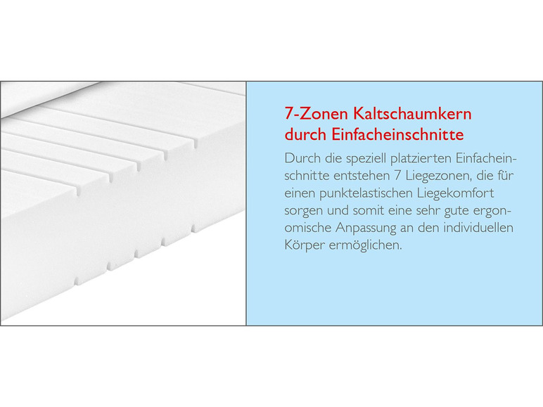 BADENIA TRENDLINE BADENIA TRENDLINE 7-Zonen-Kaltschaummatratze »BT 155«, 16 cm Höhe, punktelastisch