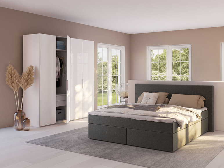 SUN GARDEN SUN GARDEN Boxspringbett »DARWIN«, mit Komfortschaum-Topper & Federkernmatratze