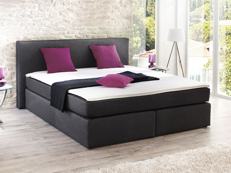 SUN GARDEN SUN GARDEN Boxspringbett »DARWIN«, mit Komfortschaum-Topper & Federkernmatratze