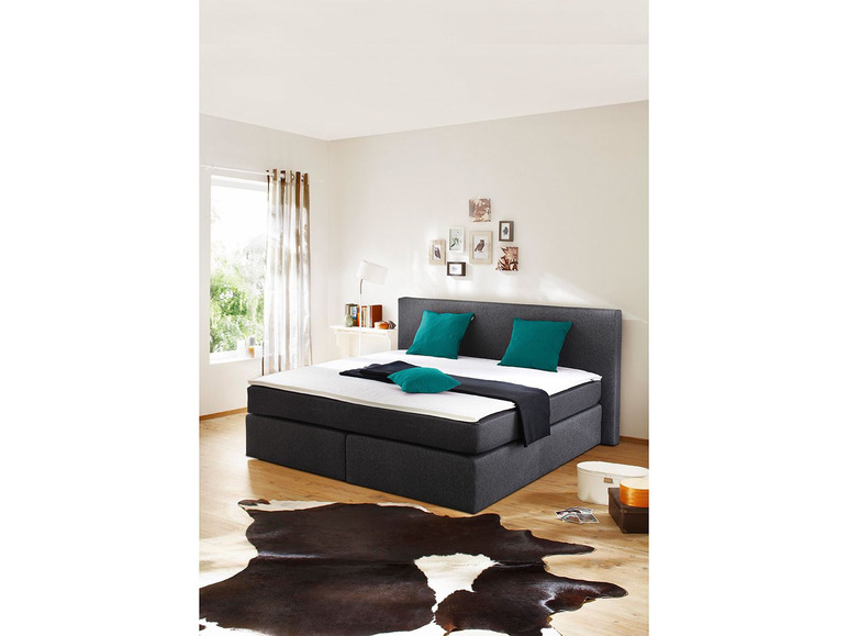 SUN GARDEN SUN GARDEN Boxspringbett »DARWIN«, mit Komfortschaum-Topper & Federkernmatratze