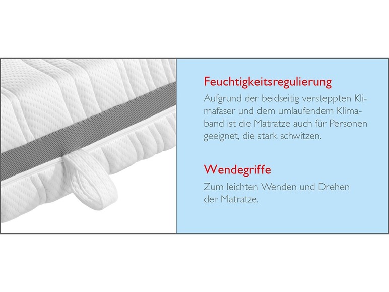 BADENIA TRENDLINE BADENIA TRENDLINE 7-Zonen-Kaltschaummatratze »BT 320 Plus Gel Active«, Schulterkomfortzone