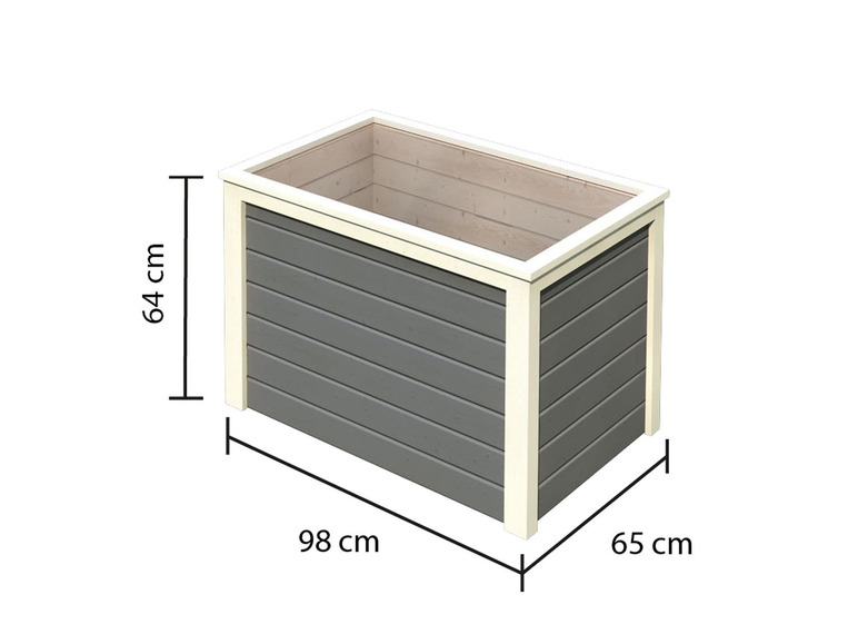 Karibu Karibu Hochbeet »Lyss«, aus Holz, mit Folie