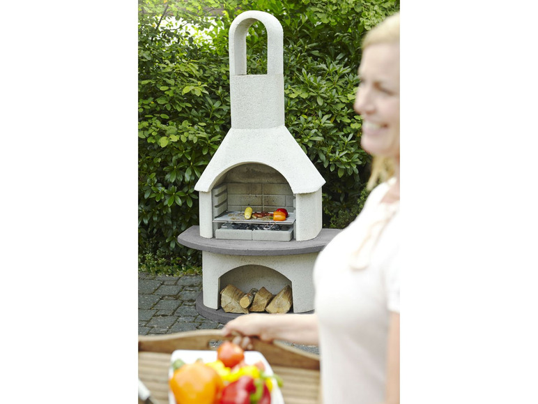buschbeck buschbeck Grillkamin »Alicante«, Garten, 3-fach verstellbare Grillhöhe, Quarzstruktur