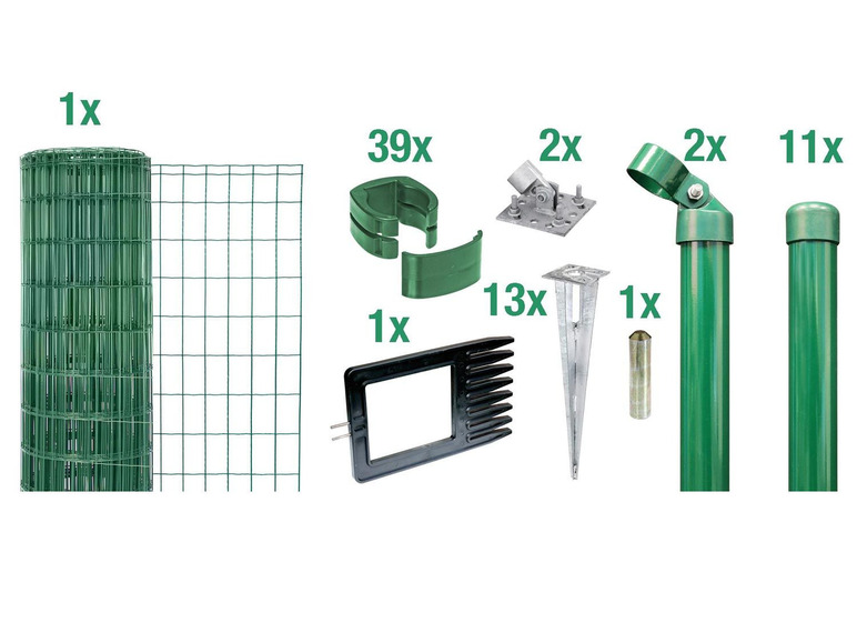 ALBERTS Zaun-Set Fix-Clip Pro®, mit Bodenhülse