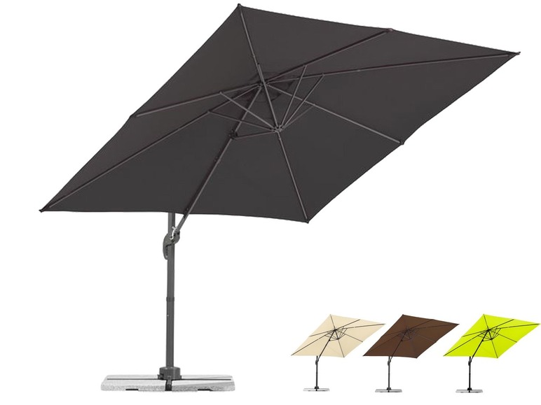 Schneider Schneider Ampelschirm »Valencia«, 250 cm Spannweite, UV-Schutz 80, inklusive Schutzhülle