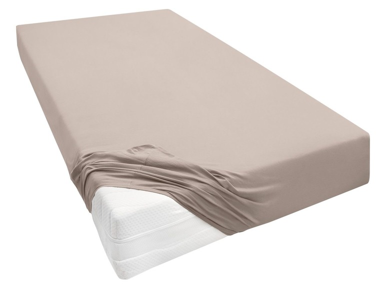 Biberna Biberna Jersey Spannbettlaken, für Boxspringmatratzen, enthält Baumwolle und Elasthan
