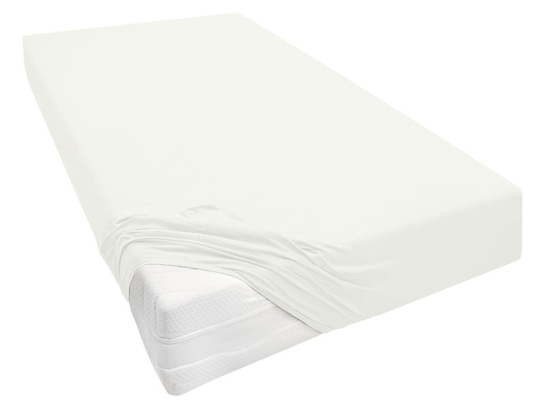 Biberna Biberna Jersey Spannbettlaken, für Boxspringmatratzen, enthält Baumwolle und Elasthan